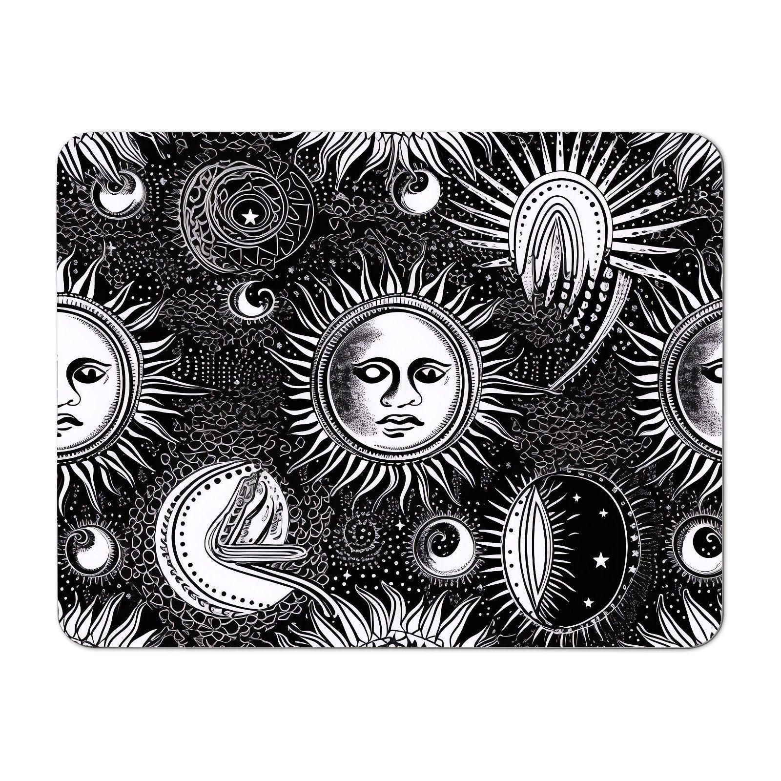 Moon and Sun Black White Placemats