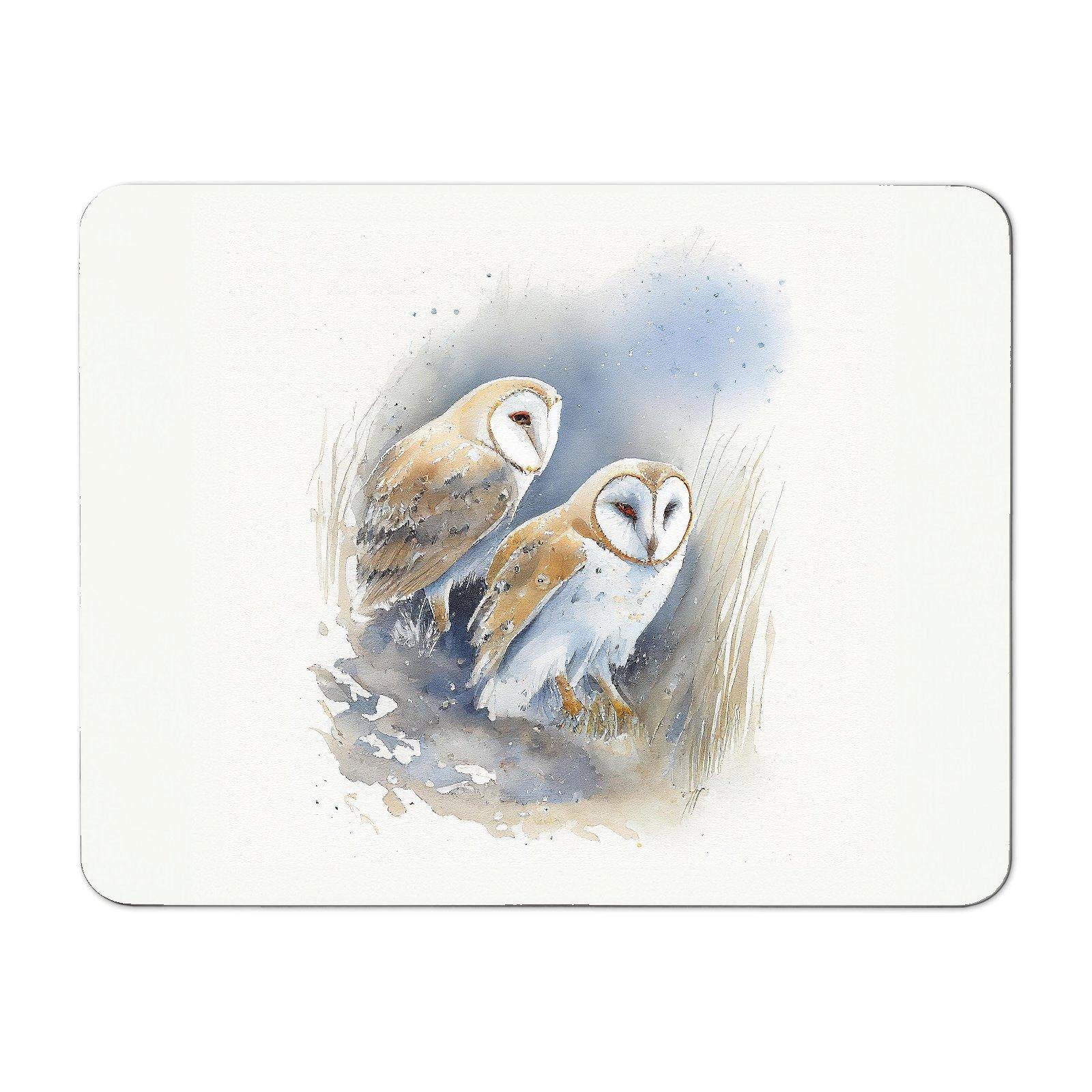 Barn Ano Owls Watercolour Placemats