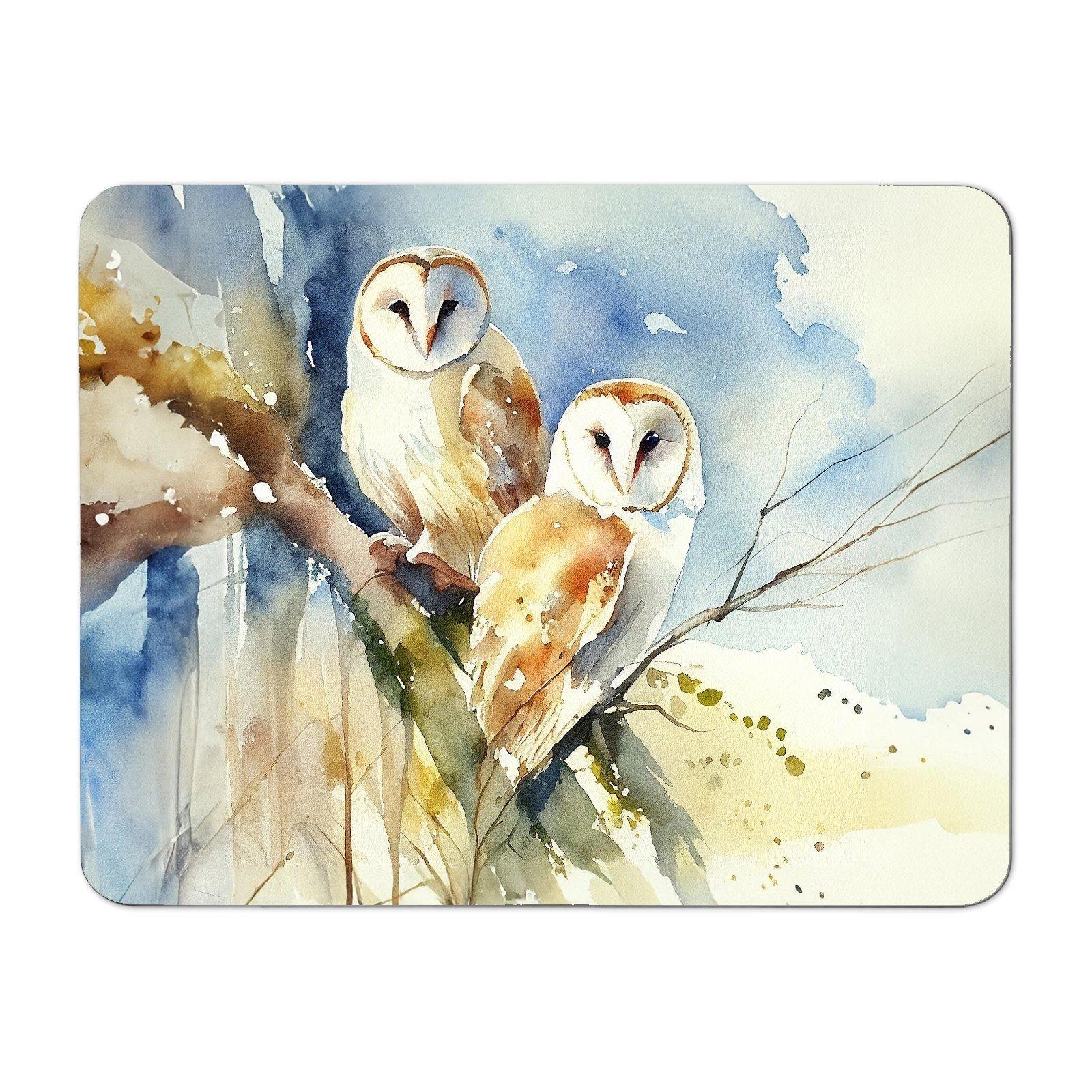 Barn Owls Watercolour Placemats