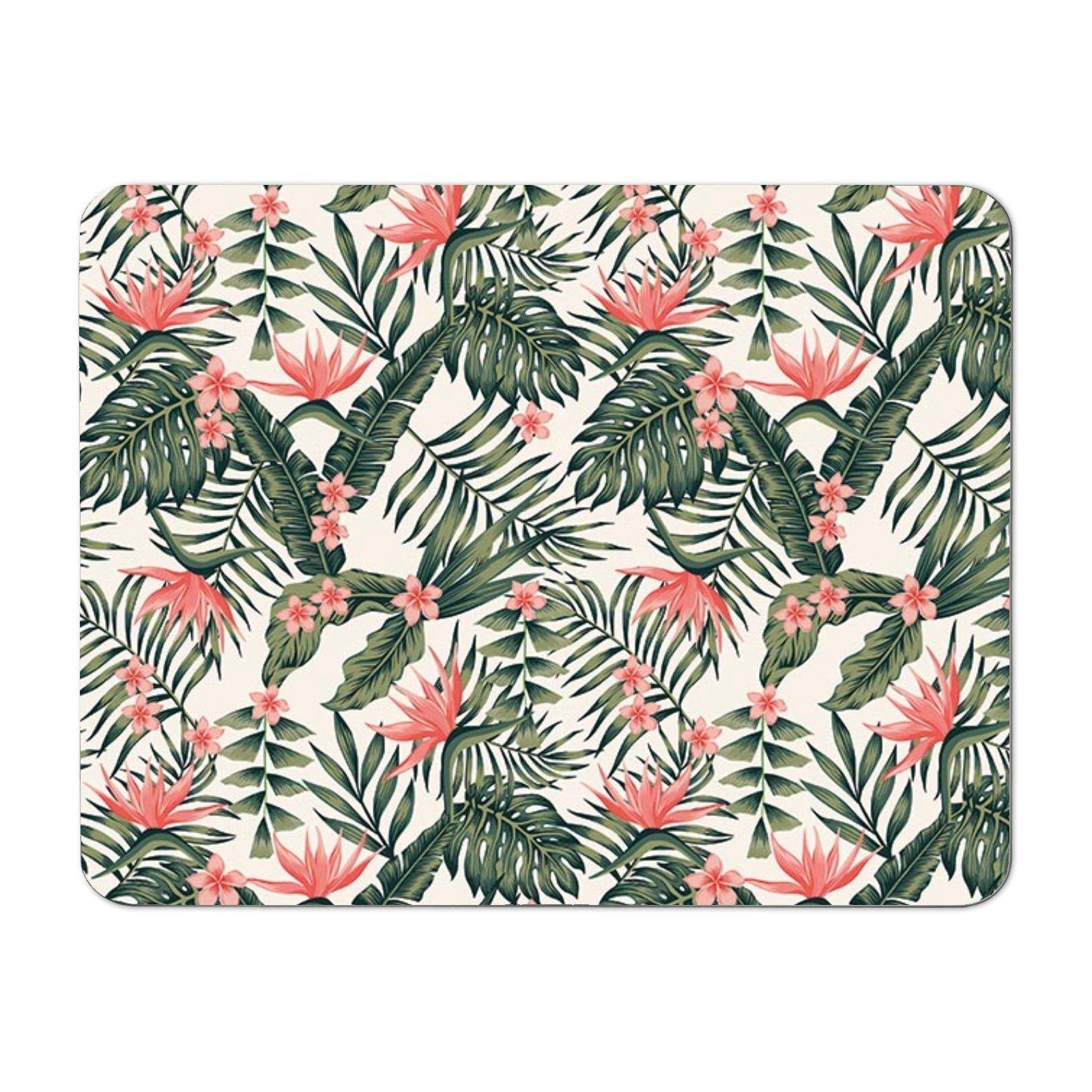 Dark Tropical Green Leaves Placemats
