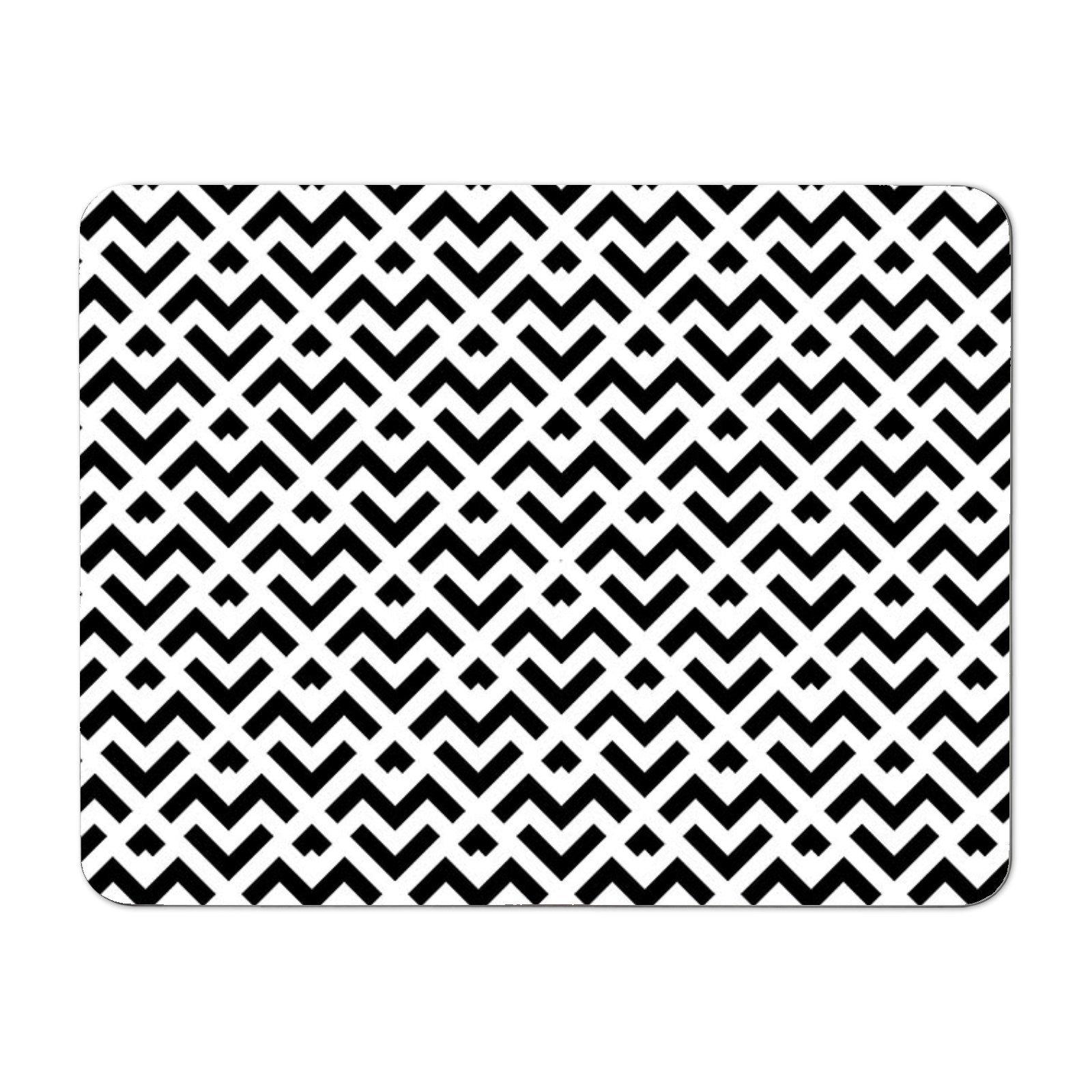 Black And White Abstract Pattern Placemats
