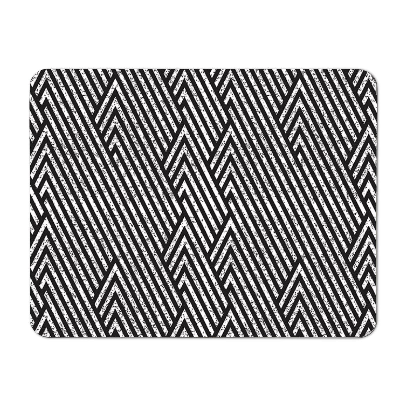 Oblique Black Grunge Pattern Placemats
