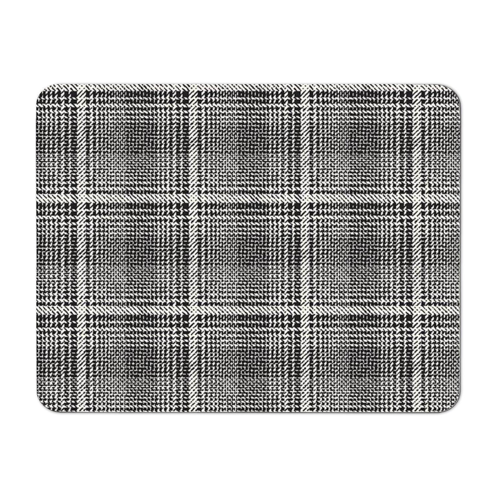Monochrome Textured Checked Pattern Placemats