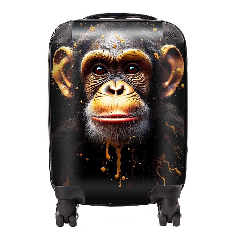 Splashart Cheeky Chimp Face Suitcase