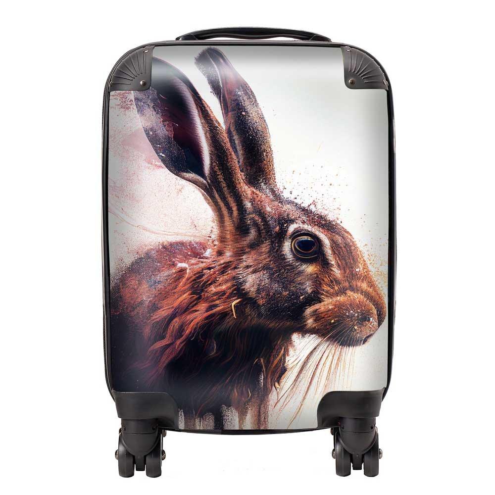 Hare Face Splashart Suitcase