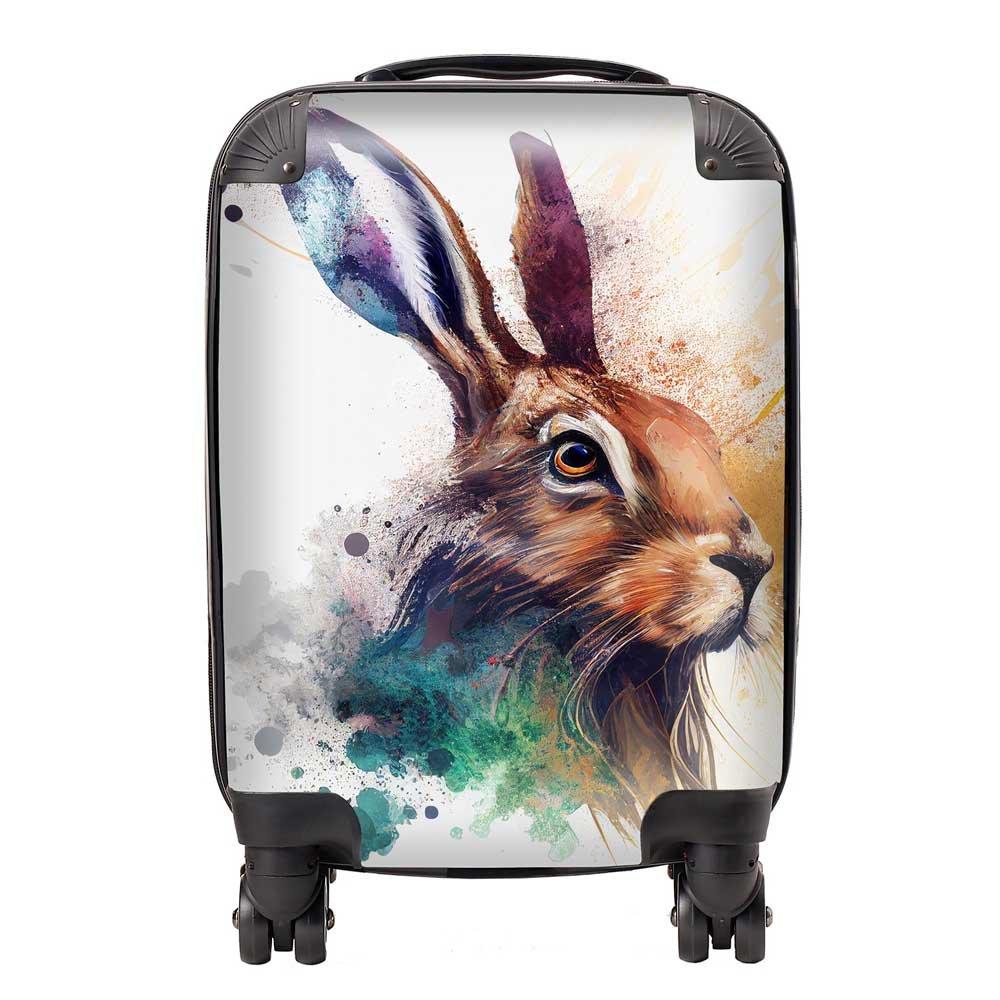 Hare Close Up Splashart Suitcase