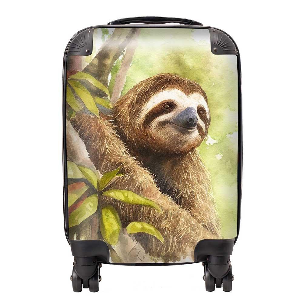 Sloth Watercolour Suitcase