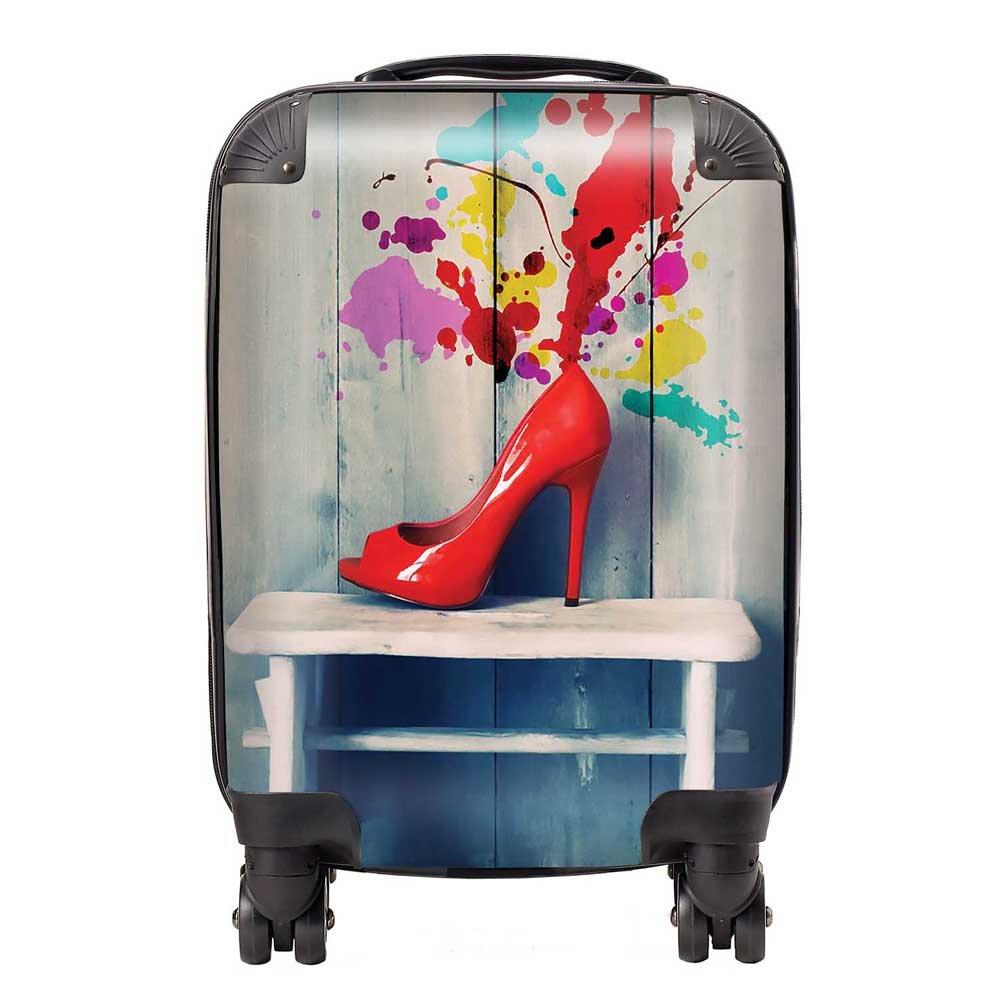 Retro Red Shoes Suitcase