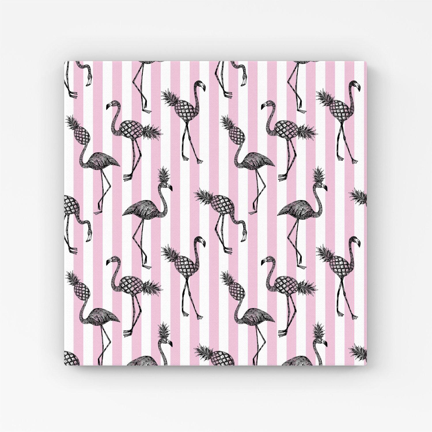 Pineapple Flamingo Canvas