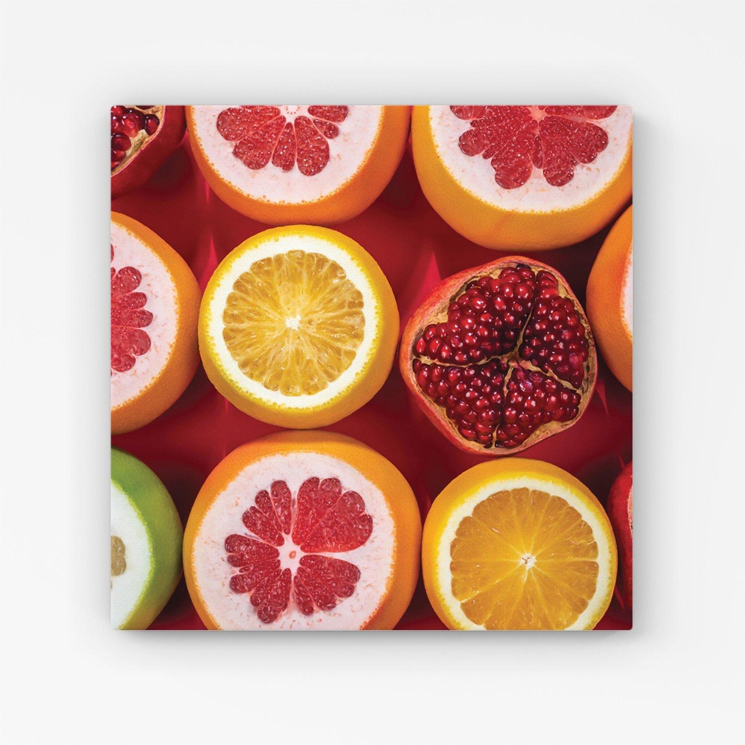 Citrus And Pomegranate Canvas