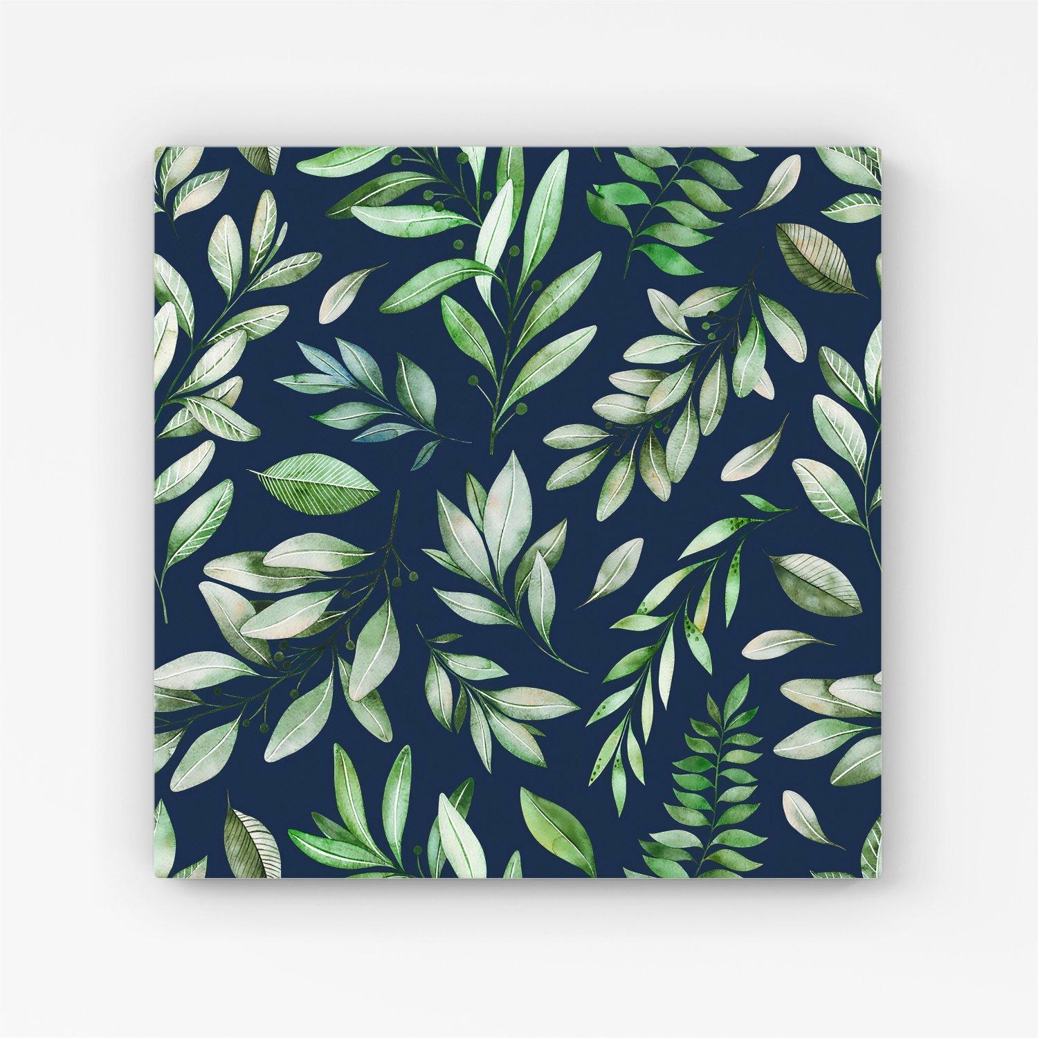 Watercolor Leaves Canvas