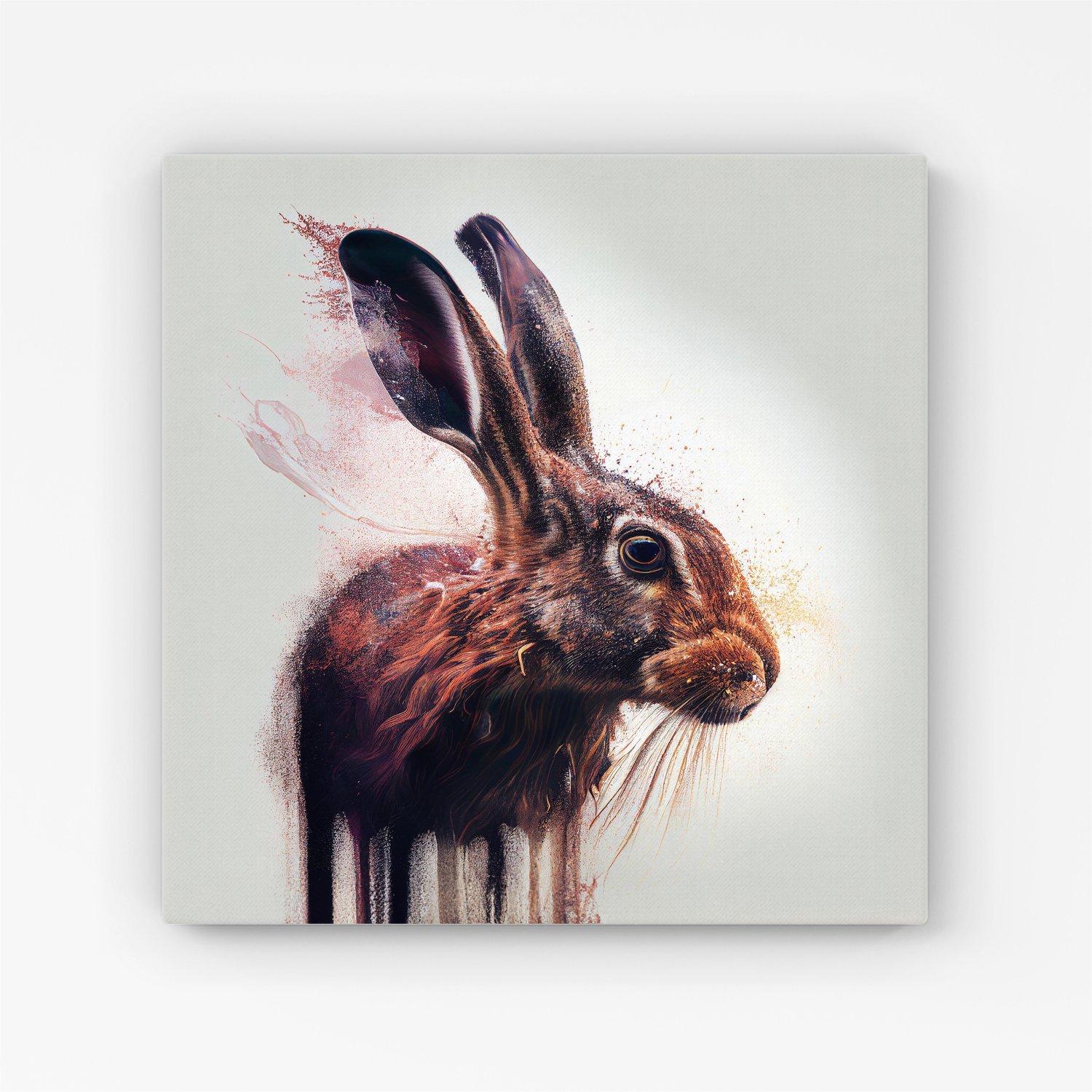 Hare Face Splashart Canvas