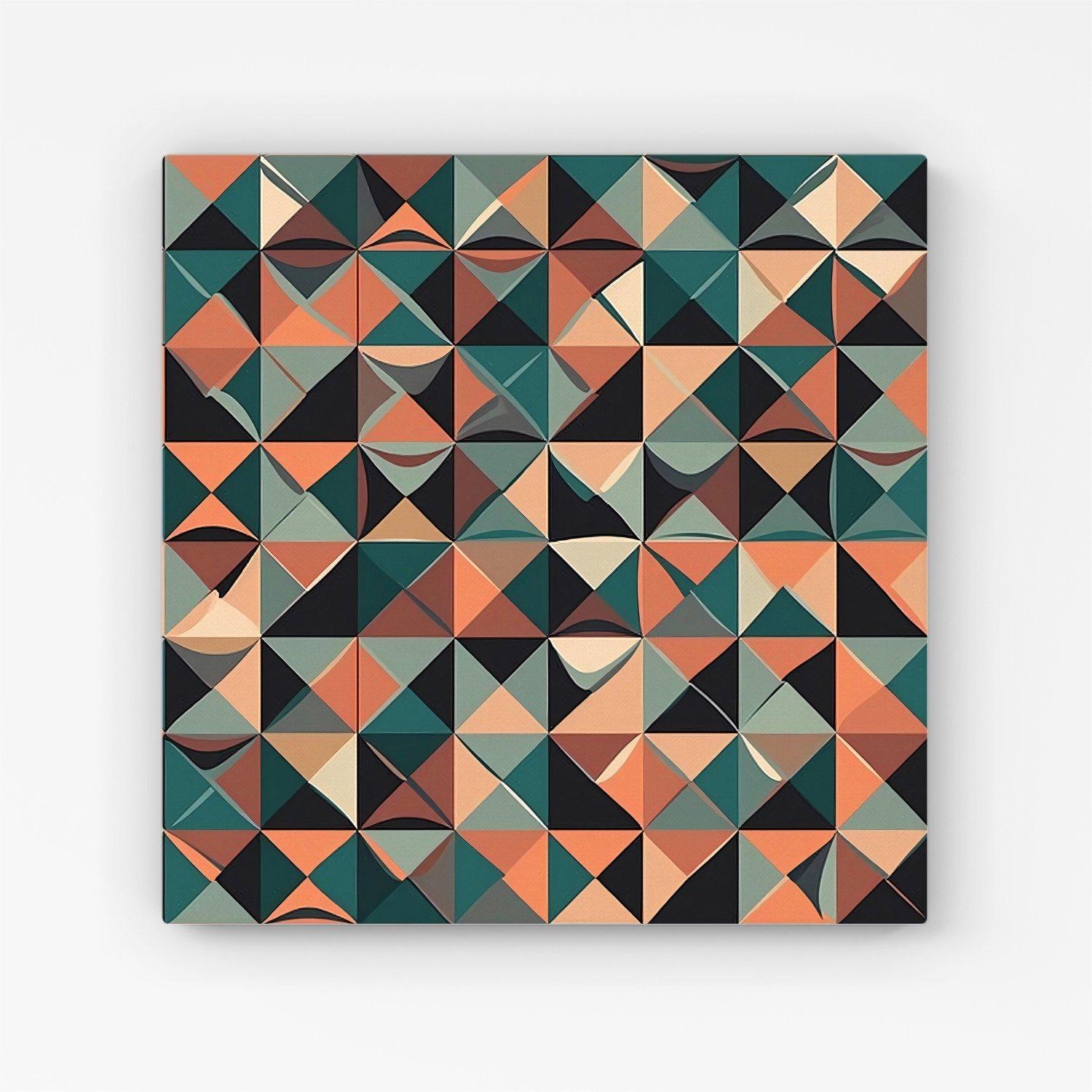 Geometric Print Pattern Canvas