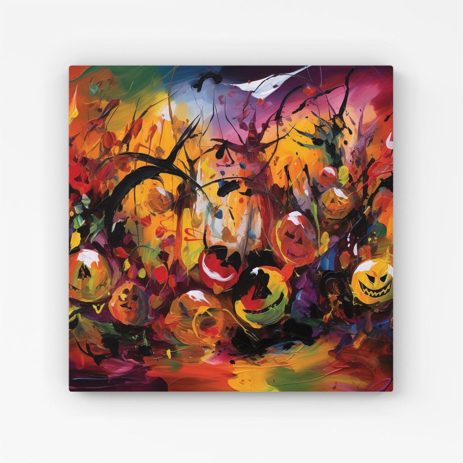 Abstract Halloween Painting Canvas