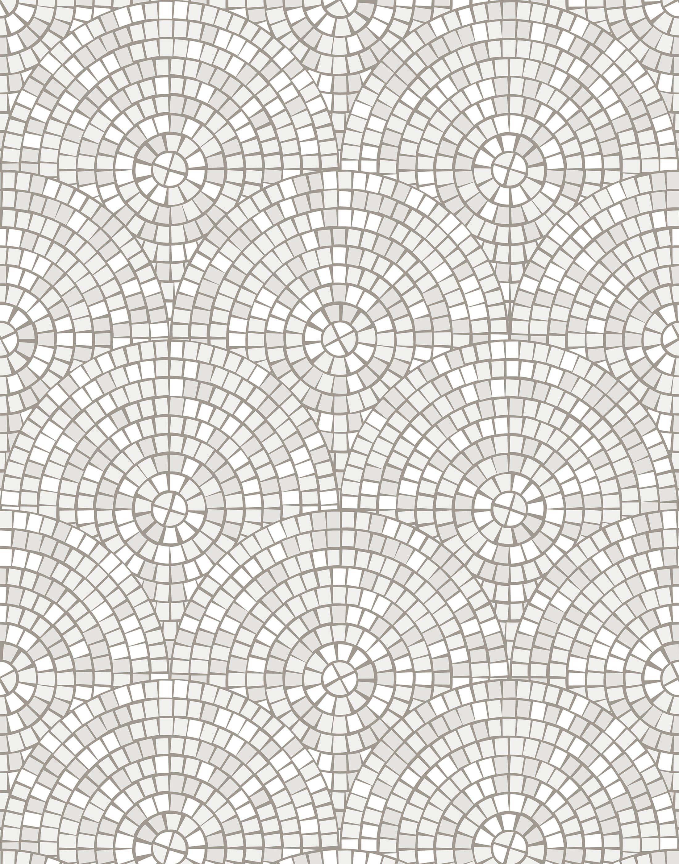 Eco-Friendly Circle Tile Wallpaper