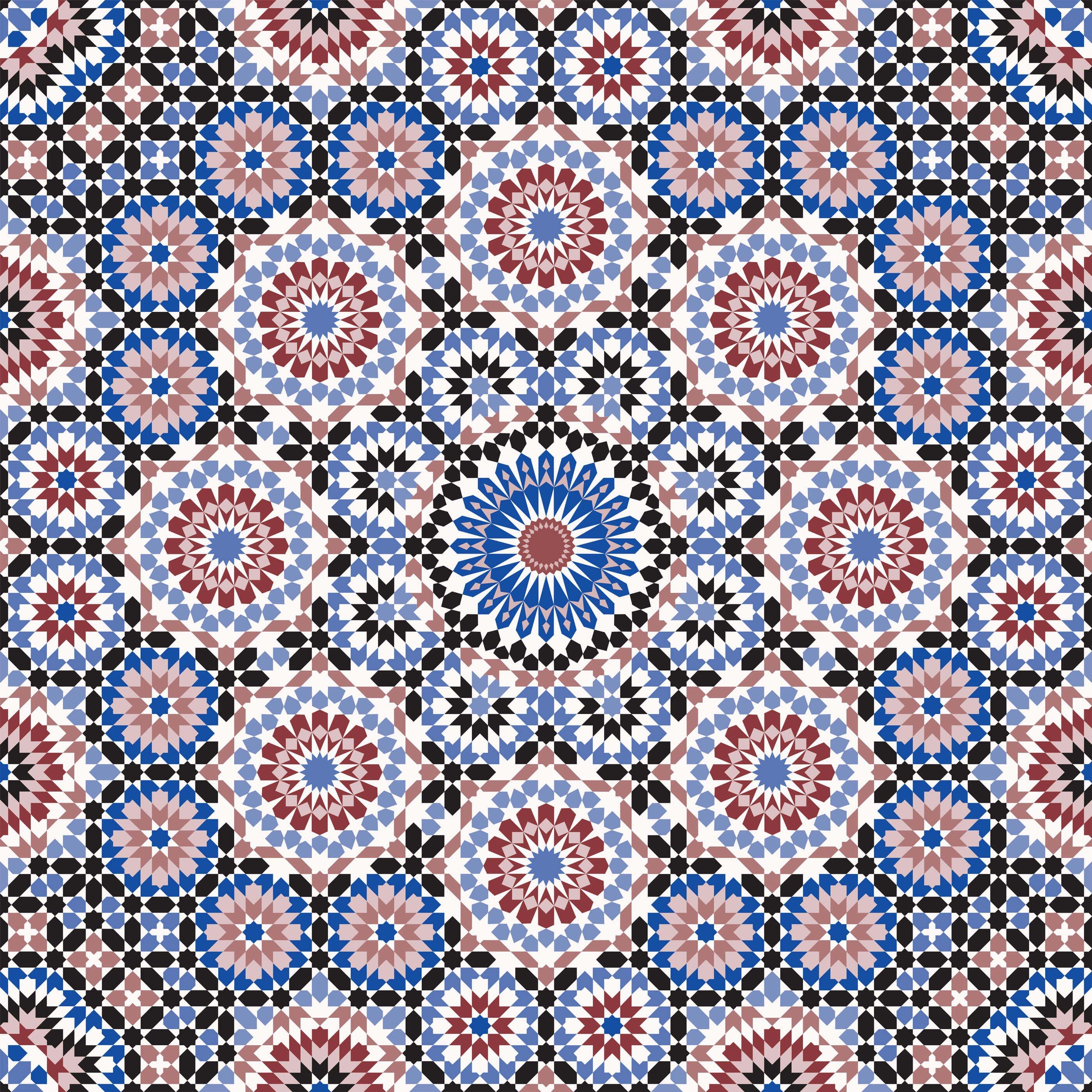 Eco-Friendly Moroccan Tile Wallpaper