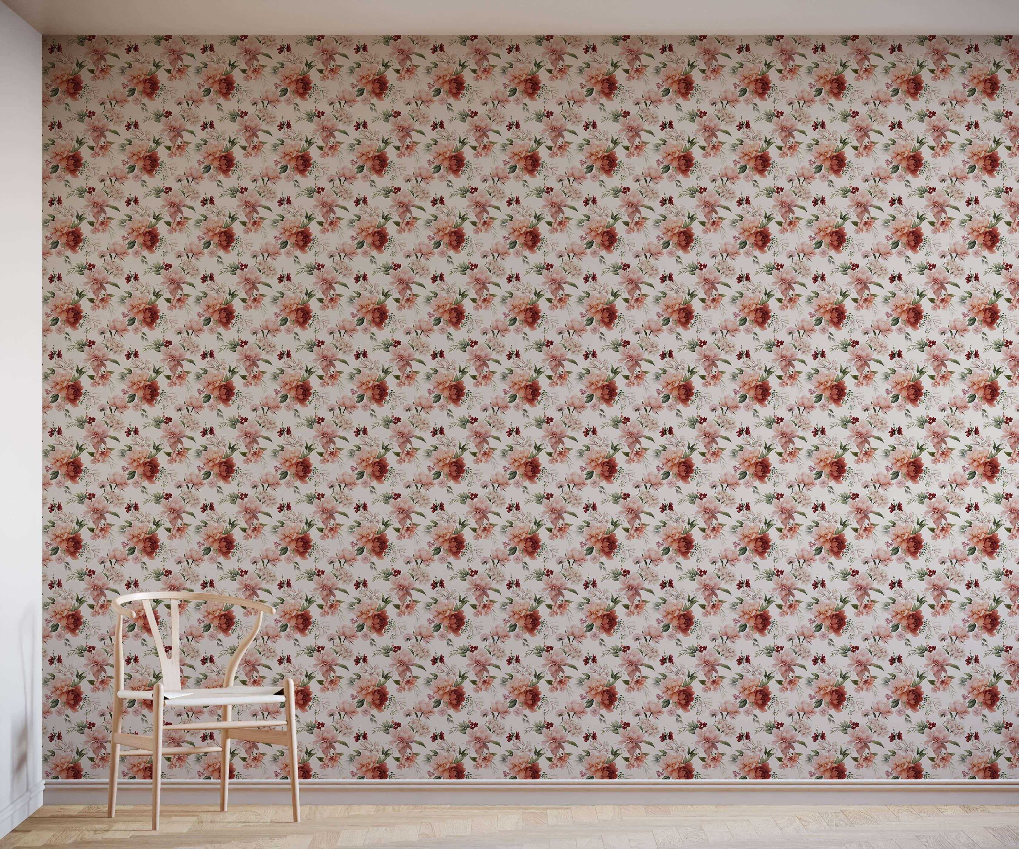 Eco-Friendly Large Peony Wallpaper