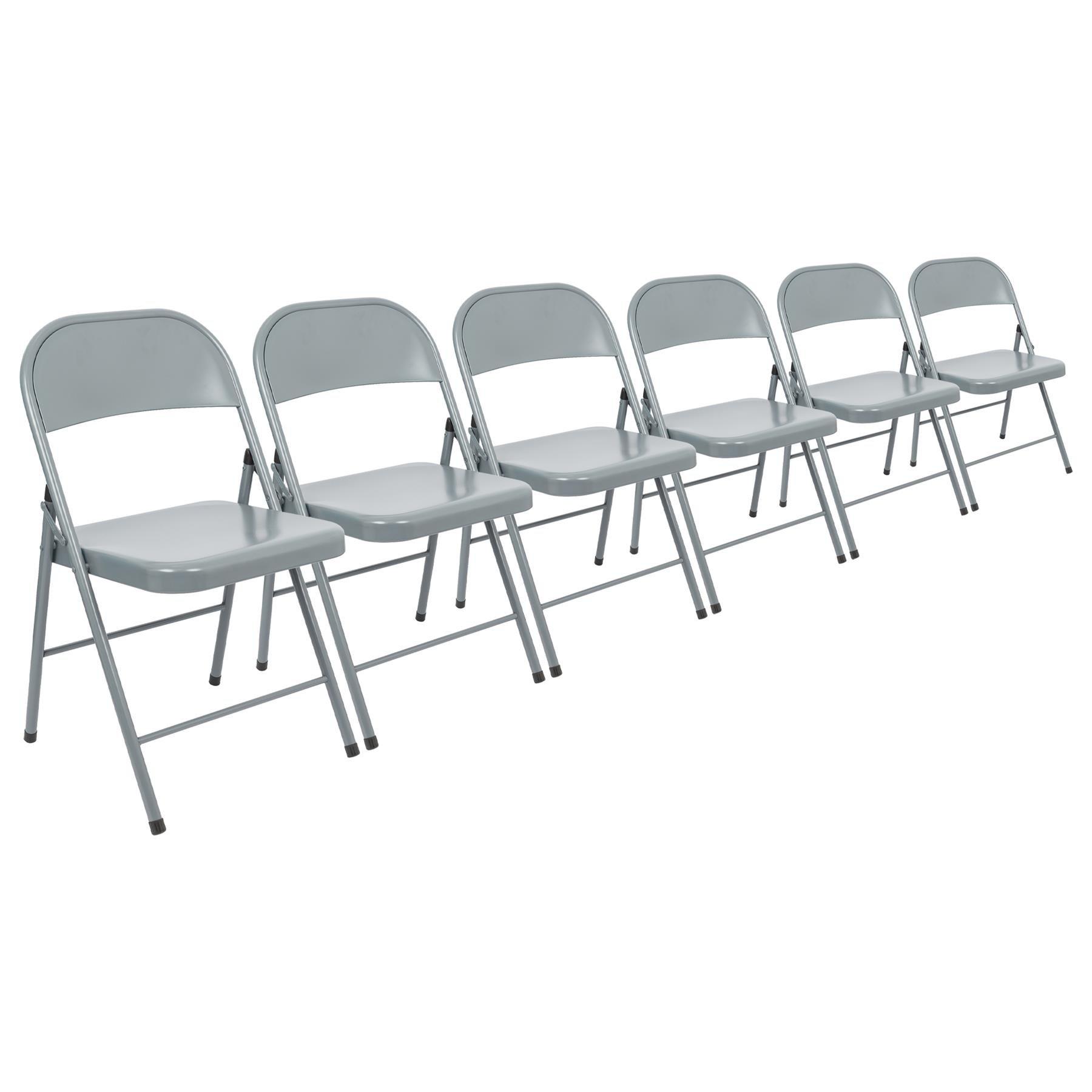 Metal Folding Chair - Pack of 6