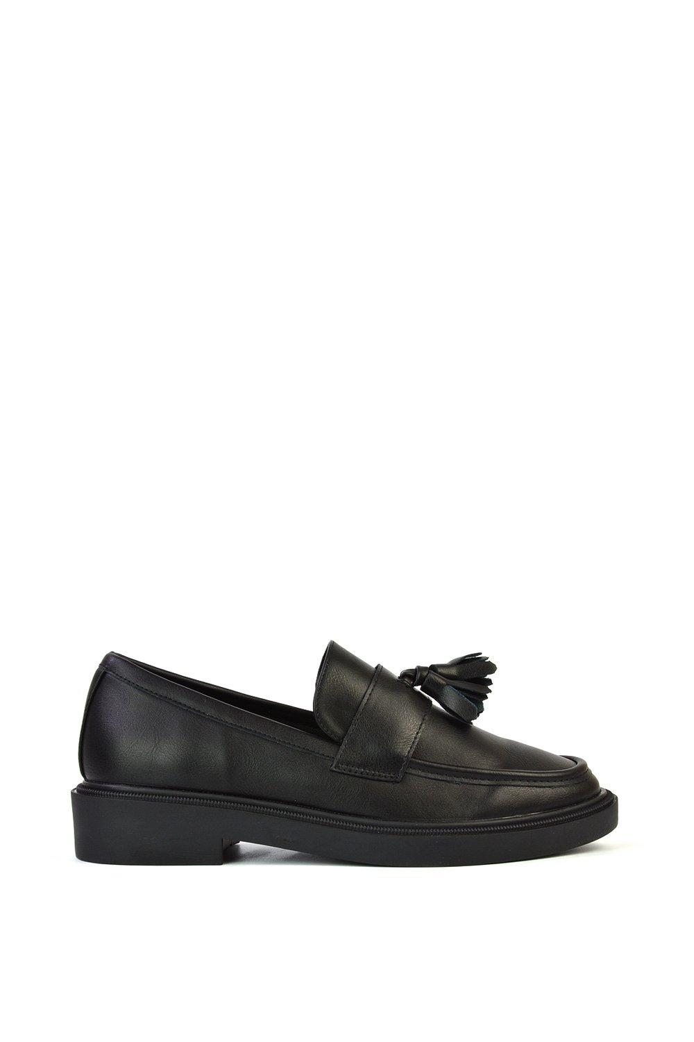 'Alida' Chunky Loafers Tassel Back To School Flat Shoes