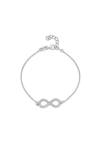 Sterling Silver Snake Chain Knot Bracelet - Gold, Spero London
