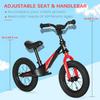 HOMCOM 12 Inch Kids Balance Bike, No Pedal Bicycle Adjustable, Rubber Tyre thumbnail 4