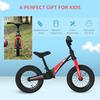HOMCOM 12 Inch Kids Balance Bike, No Pedal Bicycle Adjustable, Rubber Tyre thumbnail 6
