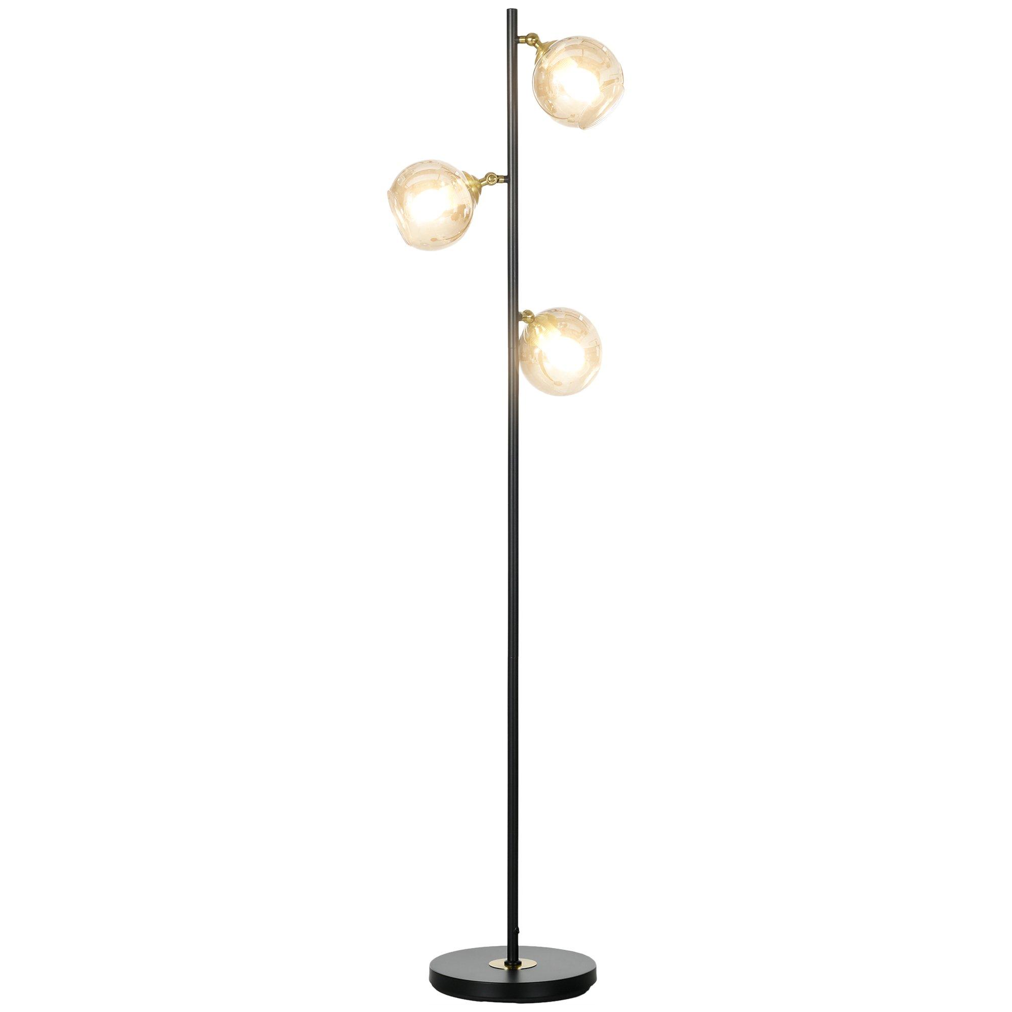 Modern Tree Floor Lamp for Living Room Bedroom 3 Light Stand Up Lamp