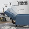 HOMCOM Button Tufted Recliner Chair Microfibre Cloth Reclining Armchair thumbnail 4
