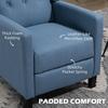 HOMCOM Button Tufted Recliner Chair Microfibre Cloth Reclining Armchair thumbnail 5