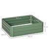 OUTSUNNY Set of 2 Raised Garden Bed Galvanised Steel Planter Boxes Easy Setup thumbnail 3