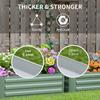OUTSUNNY Set of 2 Raised Garden Bed Galvanised Steel Planter Boxes Easy Setup thumbnail 6
