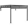 OUTSUNNY Wall Mounted Pergola with Retractable Sun Shade Canopy thumbnail 1