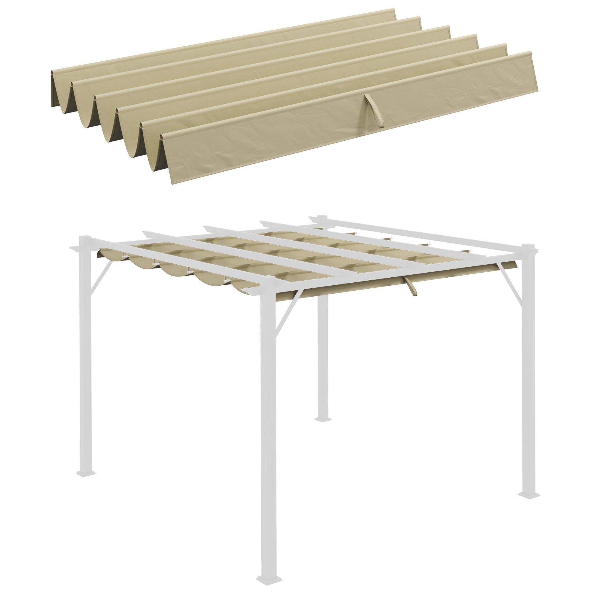 Pergola Shade Cover for 3 x 3m Pergola, Replacement Canopy Fabric Only