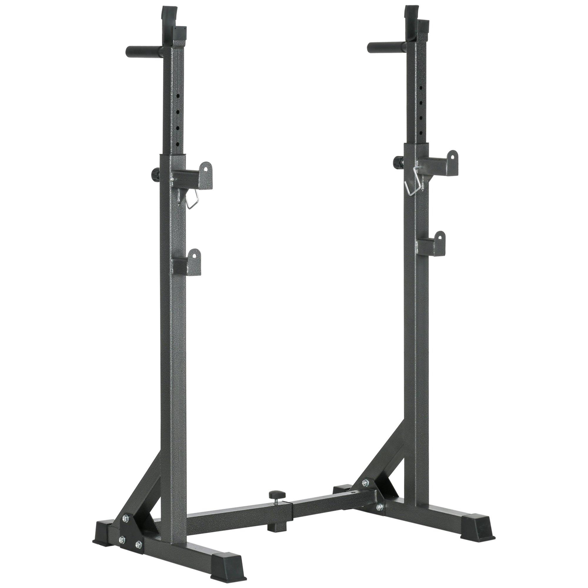 Heavy Duty Squat Rack Adjustable Weight Barbell Stand for Home Gym