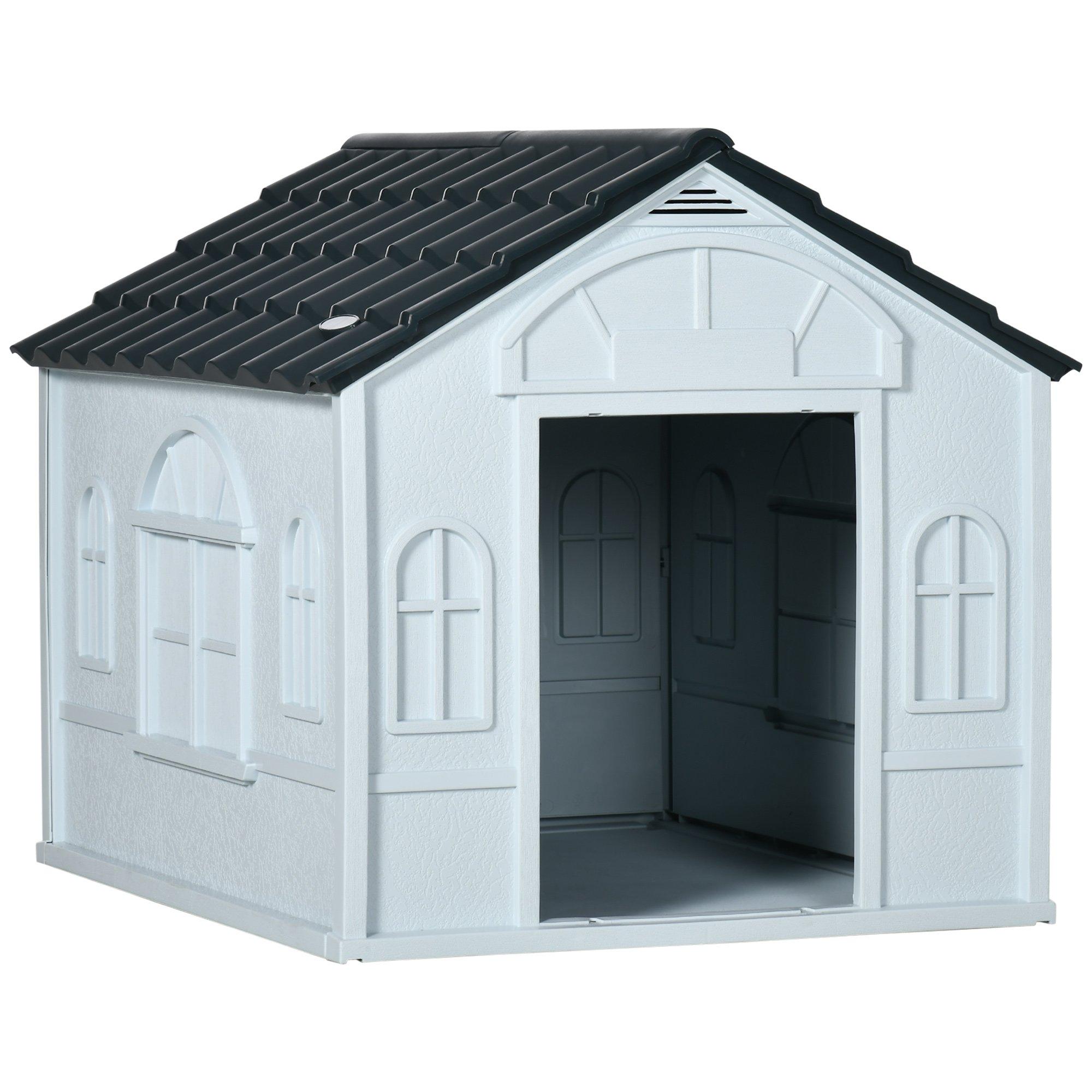 Dog House, Puppy Shelter Kennel w/ Door Opening, for Medium Dogs
