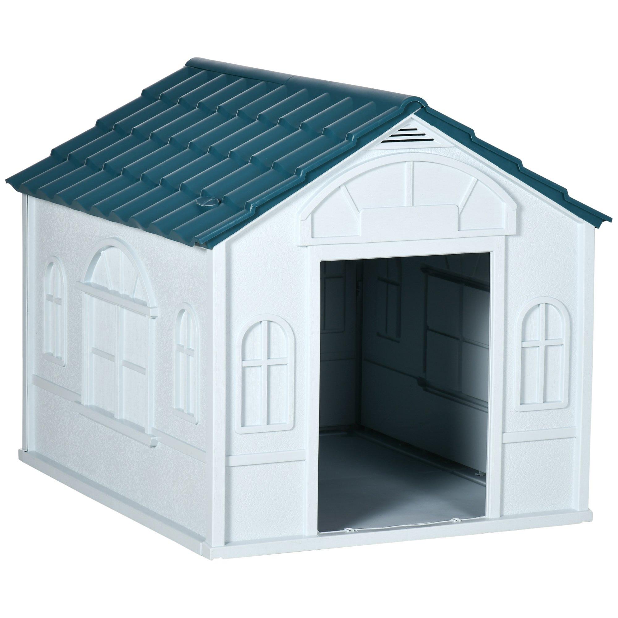 Dog House, Puppy Shelter Kennel w/ Door Opening, for Large Dogs