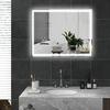 HOMCOM LED Bathroom Mirror with LED Lights, Dimmable Touch Switch Defogging thumbnail 3