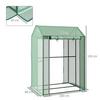 OUTSUNNY 2-Room Greenhouse with 2 Roll-up Doors and Vent Holes, 100x80x150cm thumbnail 5