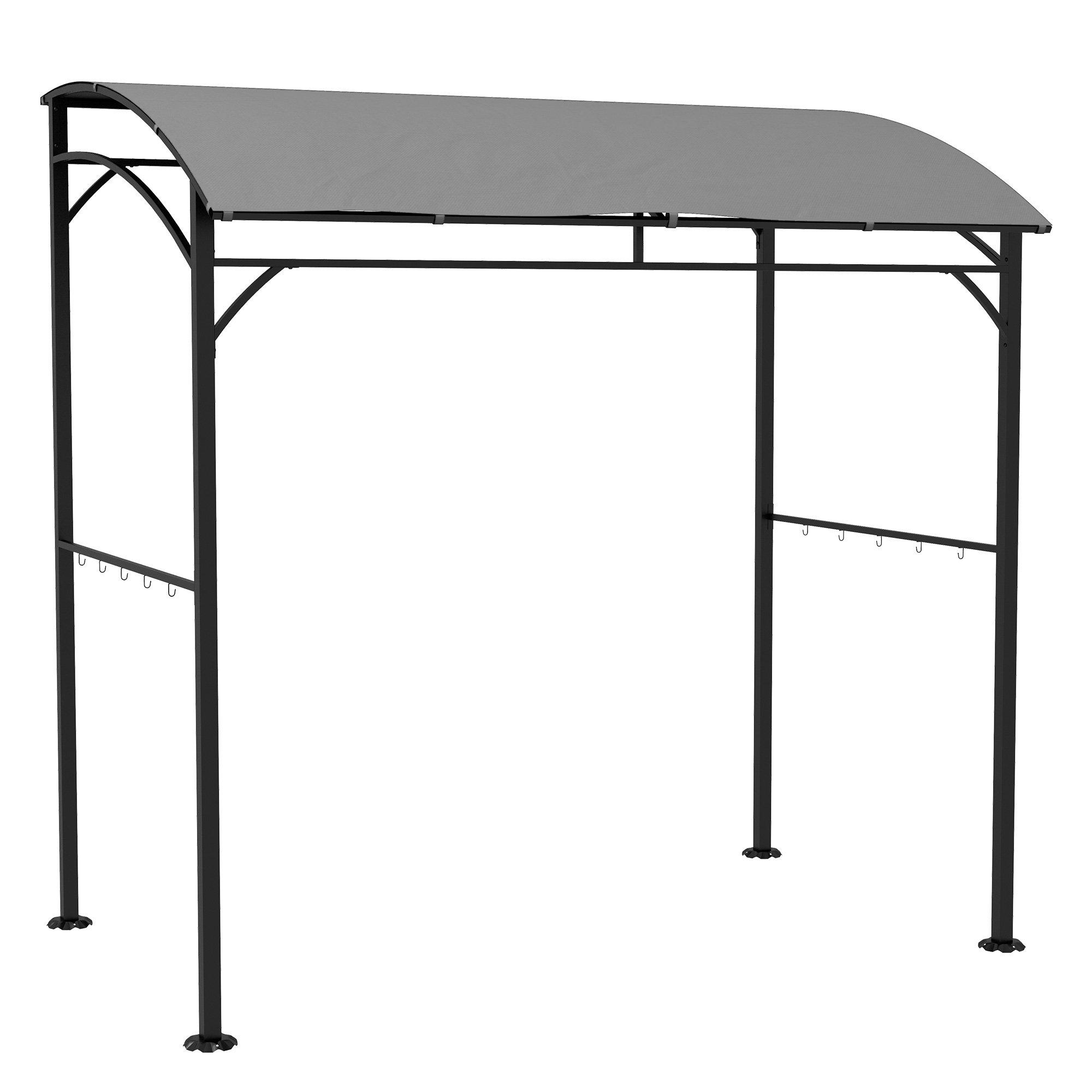 2.2 x 1.5 m BBQ Gazebo Tent Sun Shade with Canopy and 10 Hooks