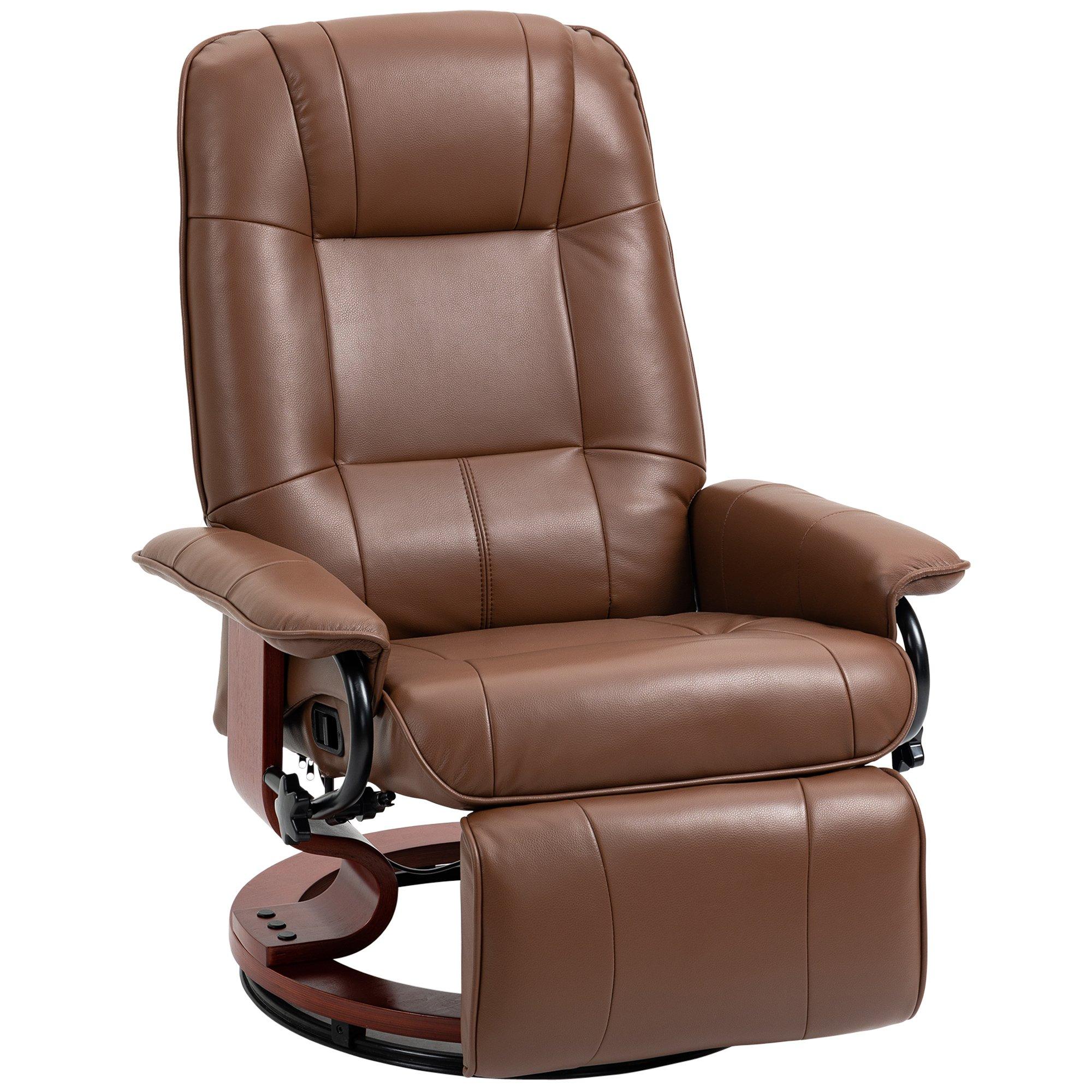 Ergonomic Recliner Sofa Chair PU Leather Armchair Lounger