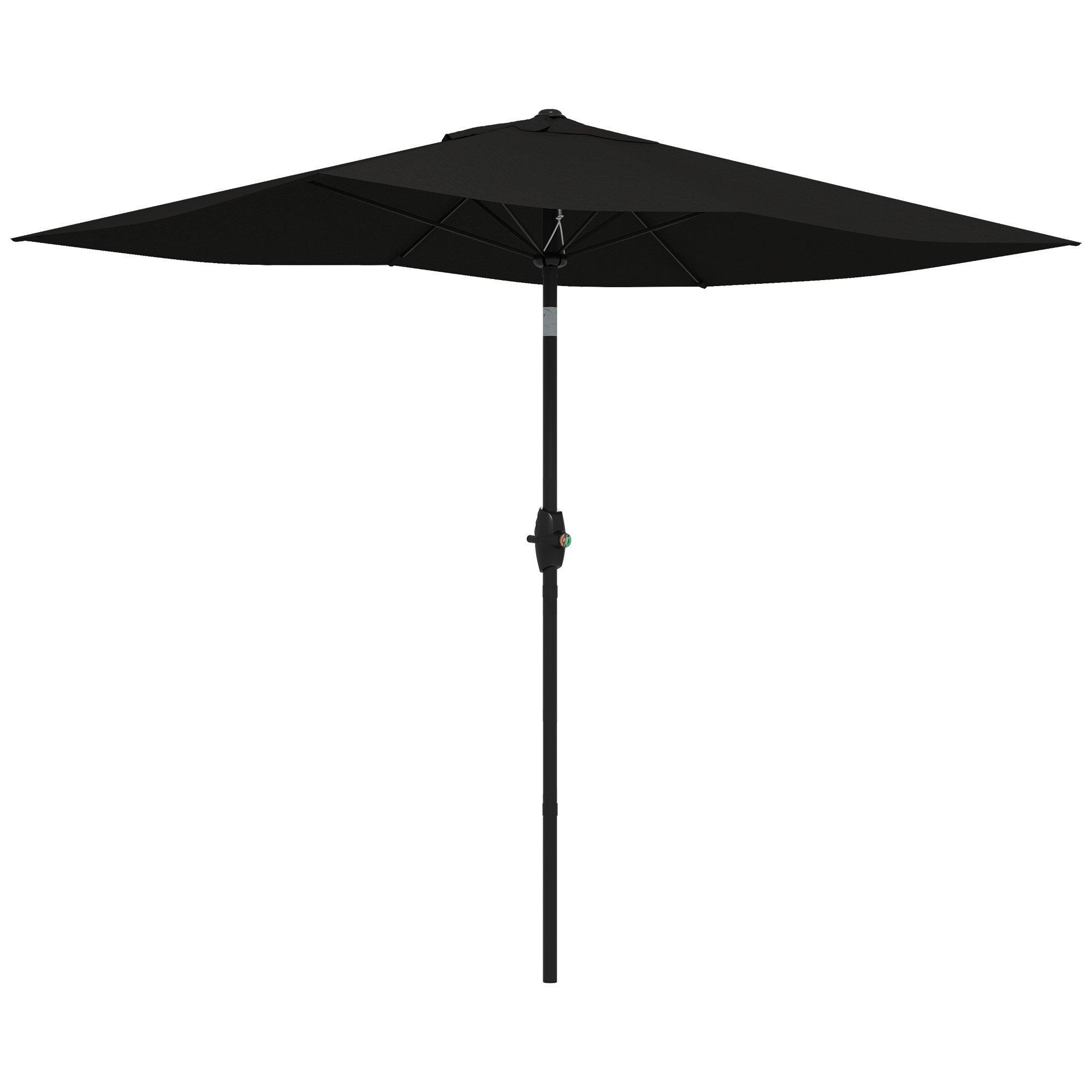 2 x 3(m) Rectangular Garden Parasol Patio Outdoor Table Umbrellas