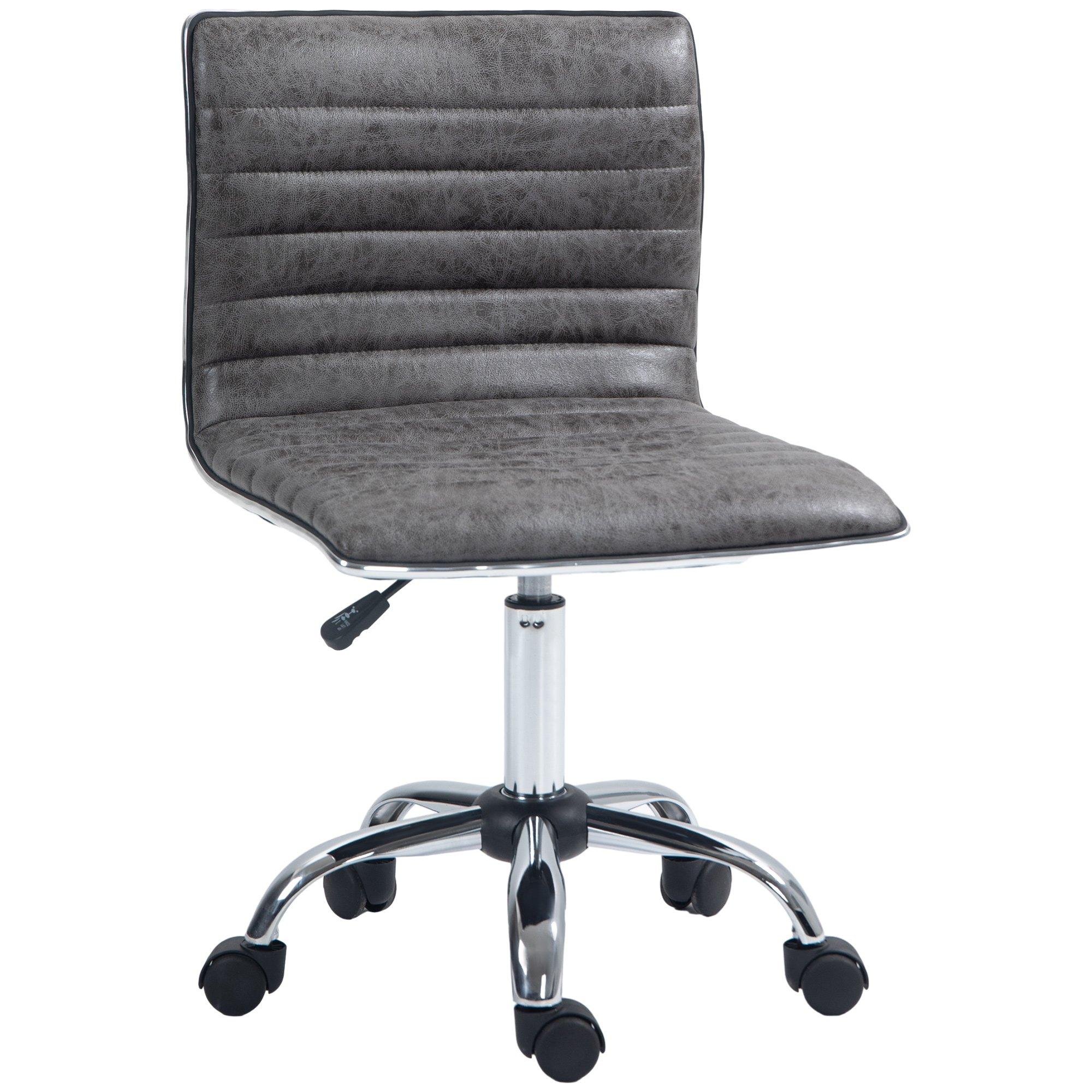 Ergonomic Executive Office Chair Computer Armless Wheels