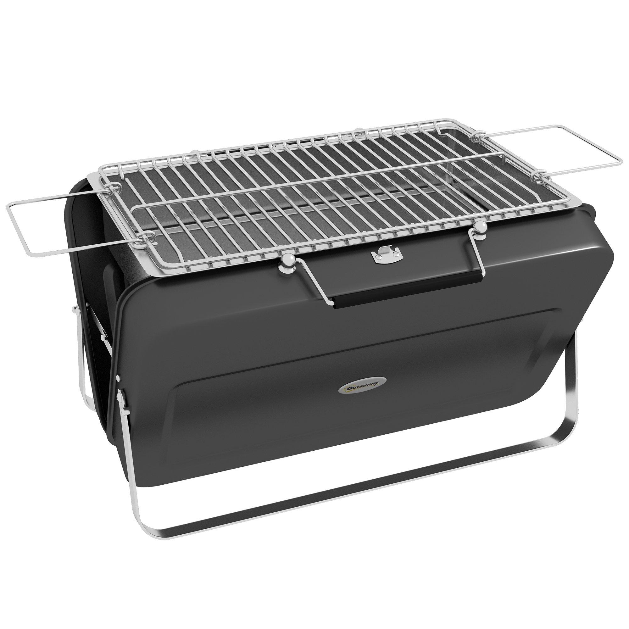 Mini Charcoal Barbecue Grill Foldable BBQ for Tabletop Camping Picnic