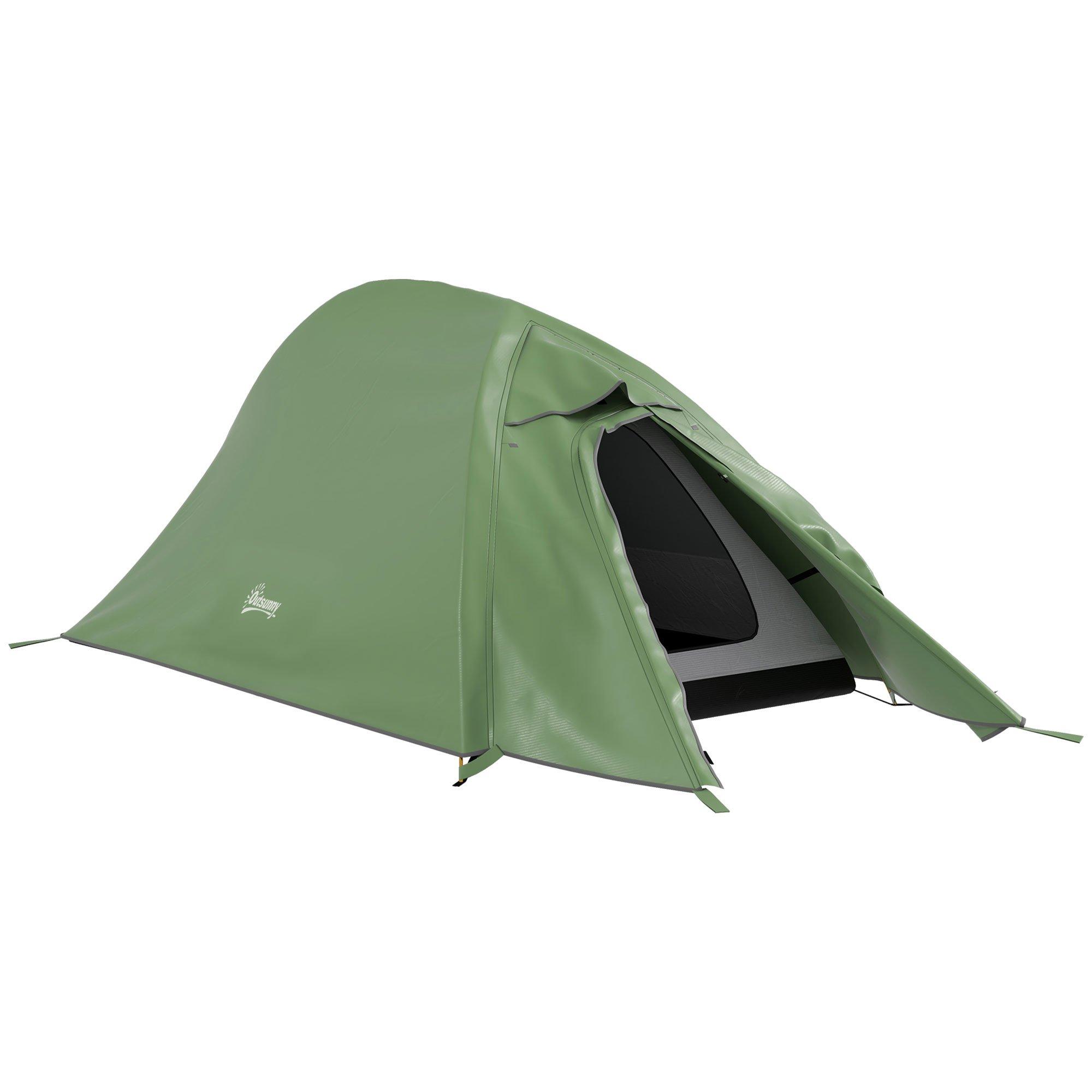 Double Layer Camping Tent for 1-2 Man, 2000mm Waterproof