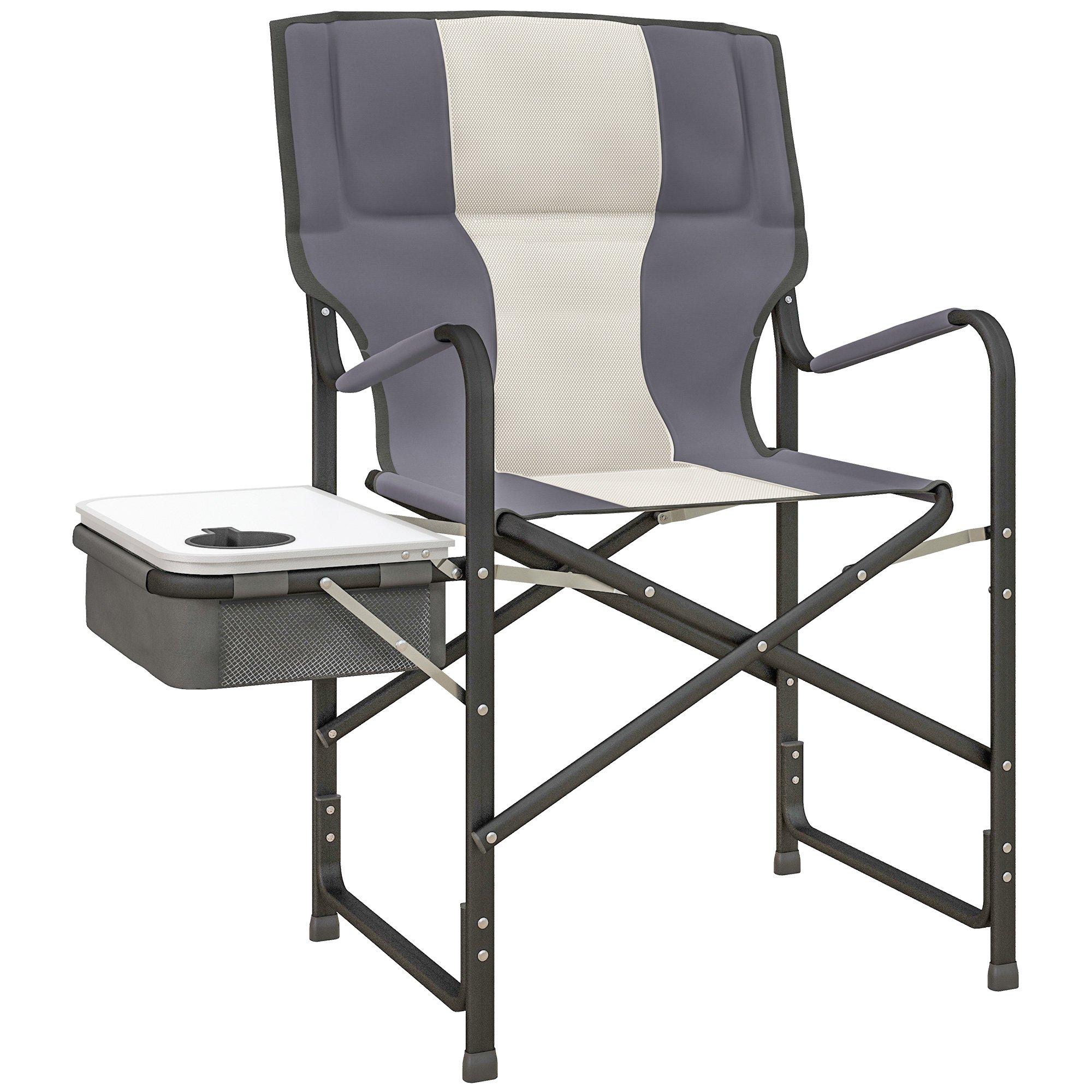 Aluminium Directors Chair Folding Camping Chair for Adult with Side Table
