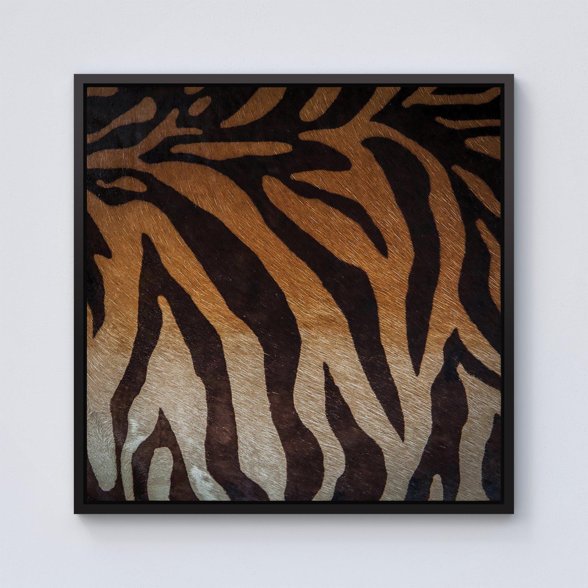 Tiger Skin Print Framed Canvas