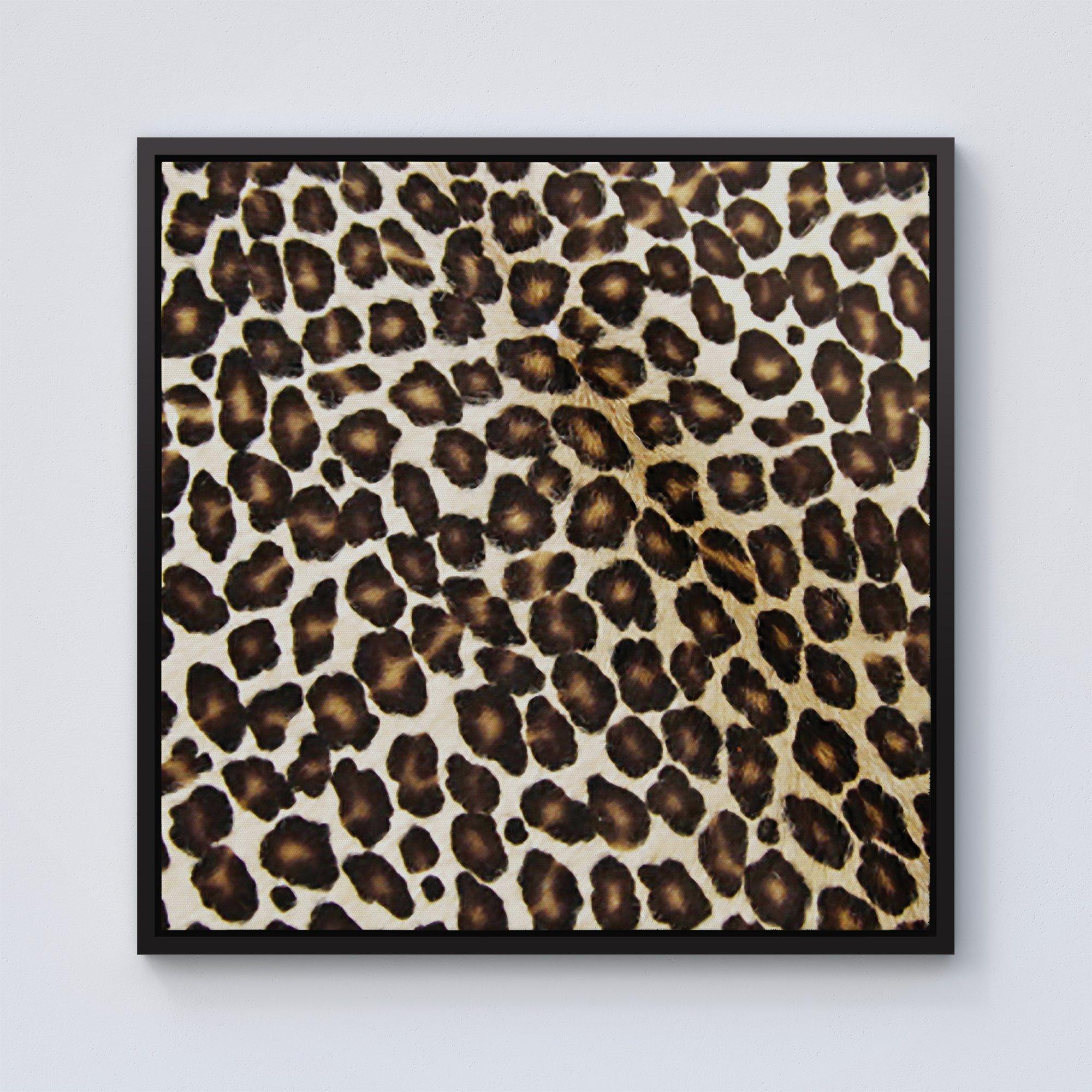 Leopard Hide Print Framed Canvas