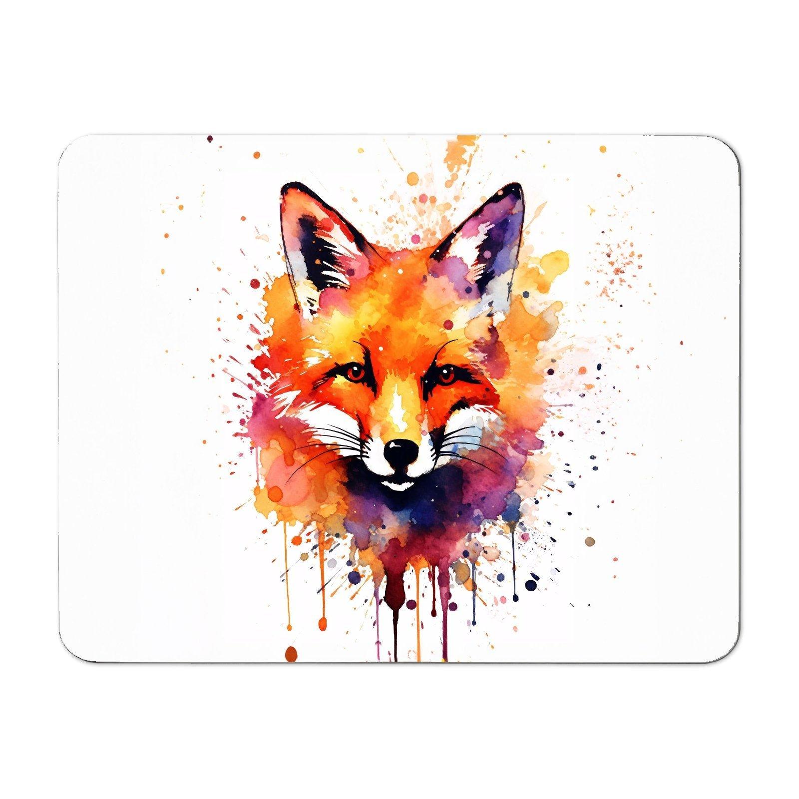 Watercolour Splashart Fox Face Placemats
