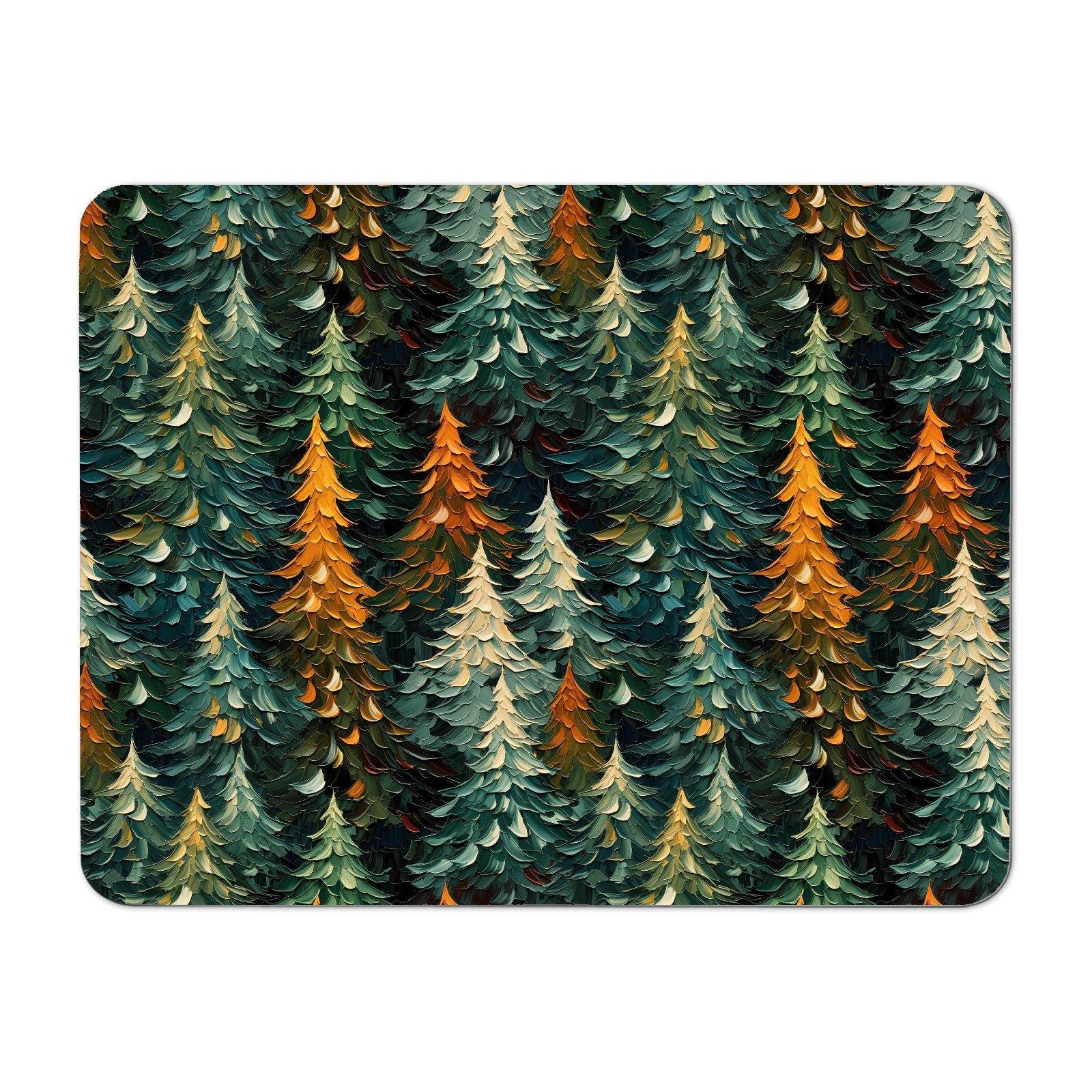 Impasto Style Christmas Trees Placemats