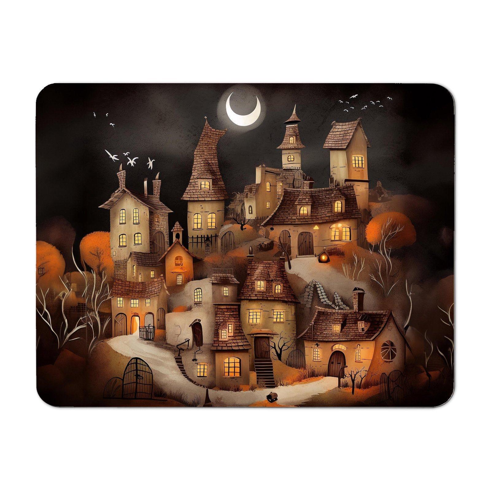 Spooky Halloween Village Placemats